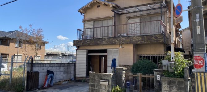 解体工事が始まりました!泉大津市 解体工事が始まりました!泉大津市