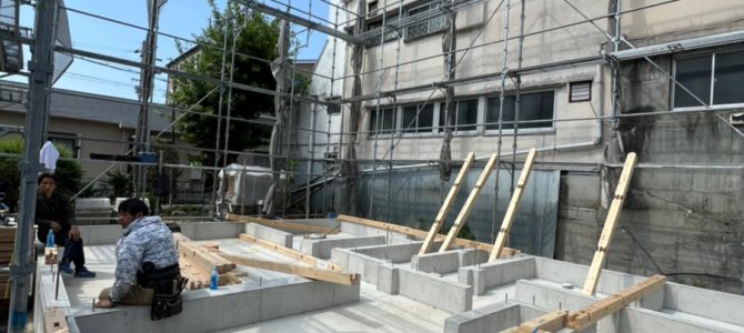 東大阪T様邸 土台工事スタート♪