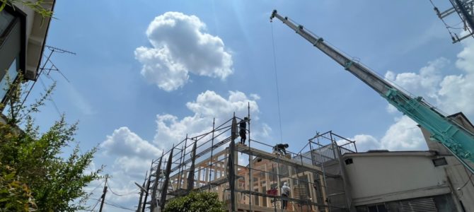 晴れて上棟式㊗