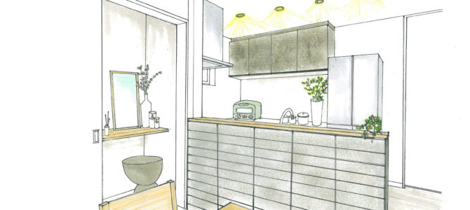 新築住宅で考えるメイクスペース♪