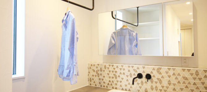 花粉の季節。あると便利な室内物干しスペース