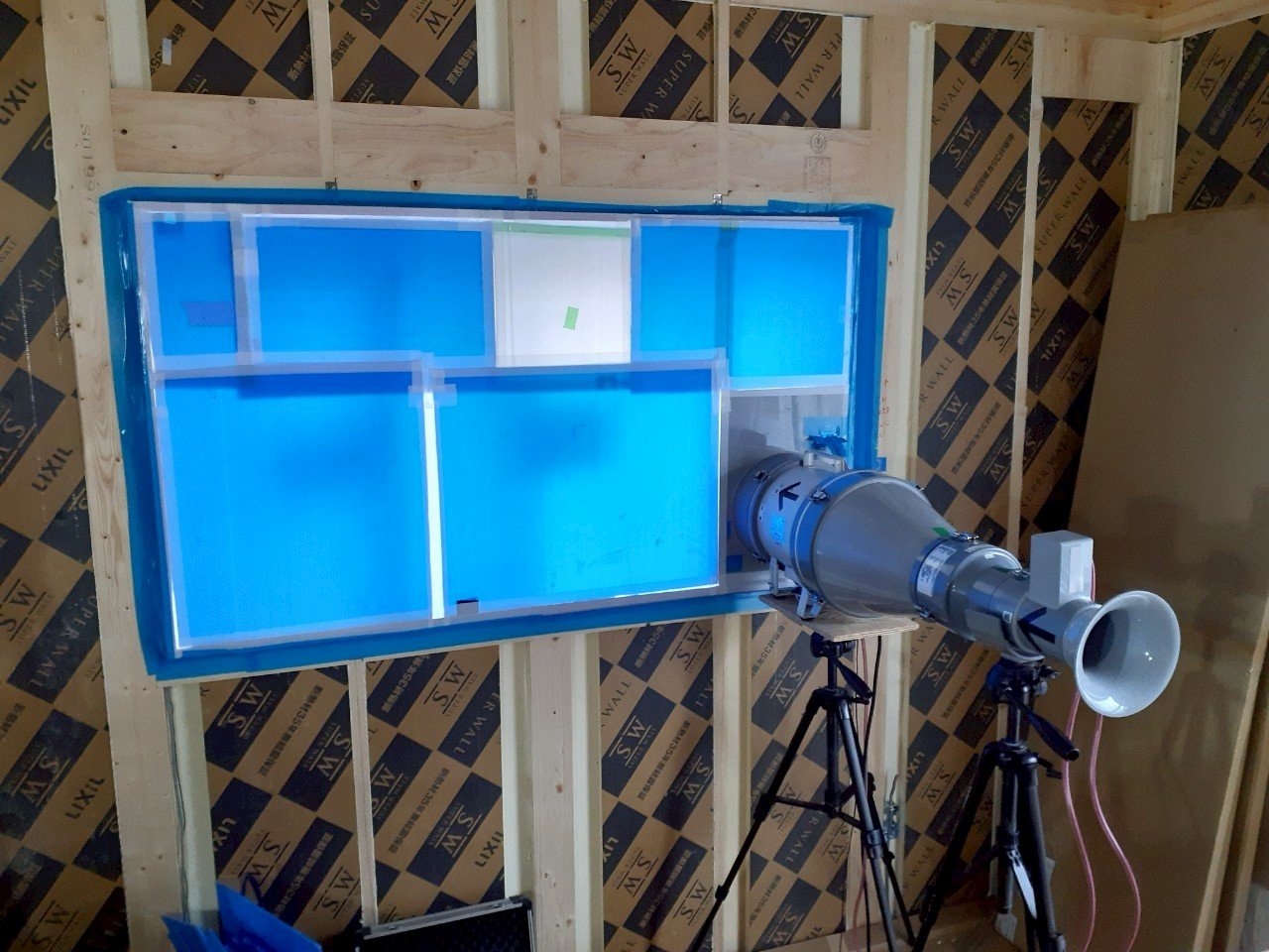 気密測定 堺市・富田林市・大阪狭山市の注文住宅SEED HOME