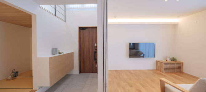 玄関が寒くない家。それが高性能住宅の証です