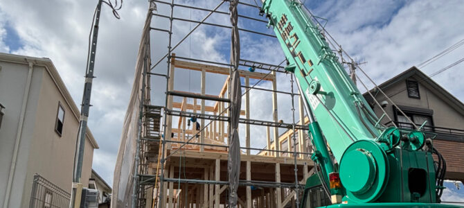 上棟始まりました! 【堺市東区】 上棟始まりました! 【堺市東区】