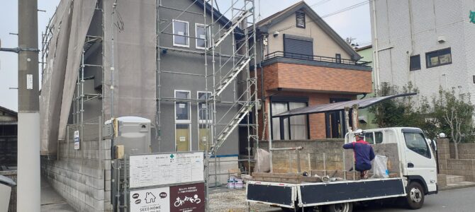 SEEDHOMEの作業内容　足場工事　【注文住宅】