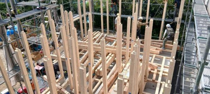 羽曳野市U様邸　上棟しました！　　【注文住宅】