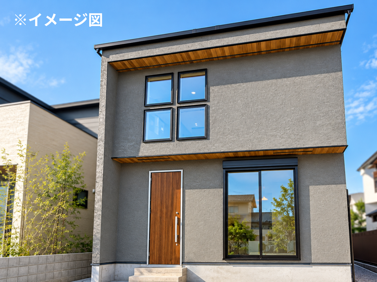 グレーの外観が素敵な注文住宅|大阪堺市の工務店SEEDHOME
